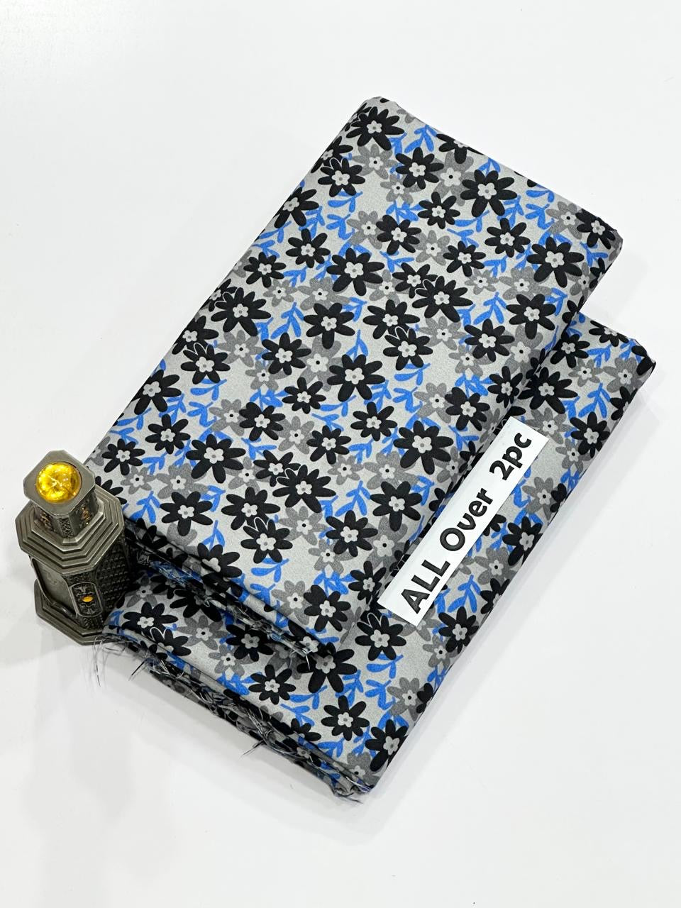 2-PC ALLOVER PRINTED MID SEASON POLO COTTON