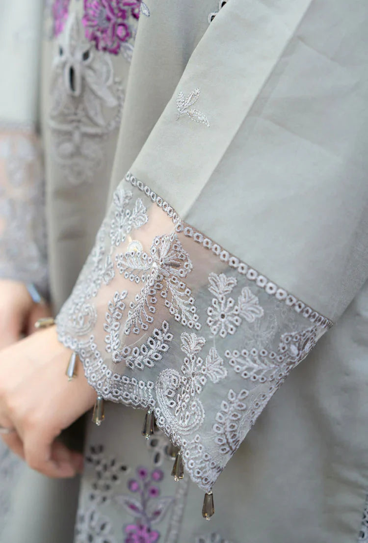 Mushq - 3PC Unstitched Dhanak ChickenKari Embroidered Suit