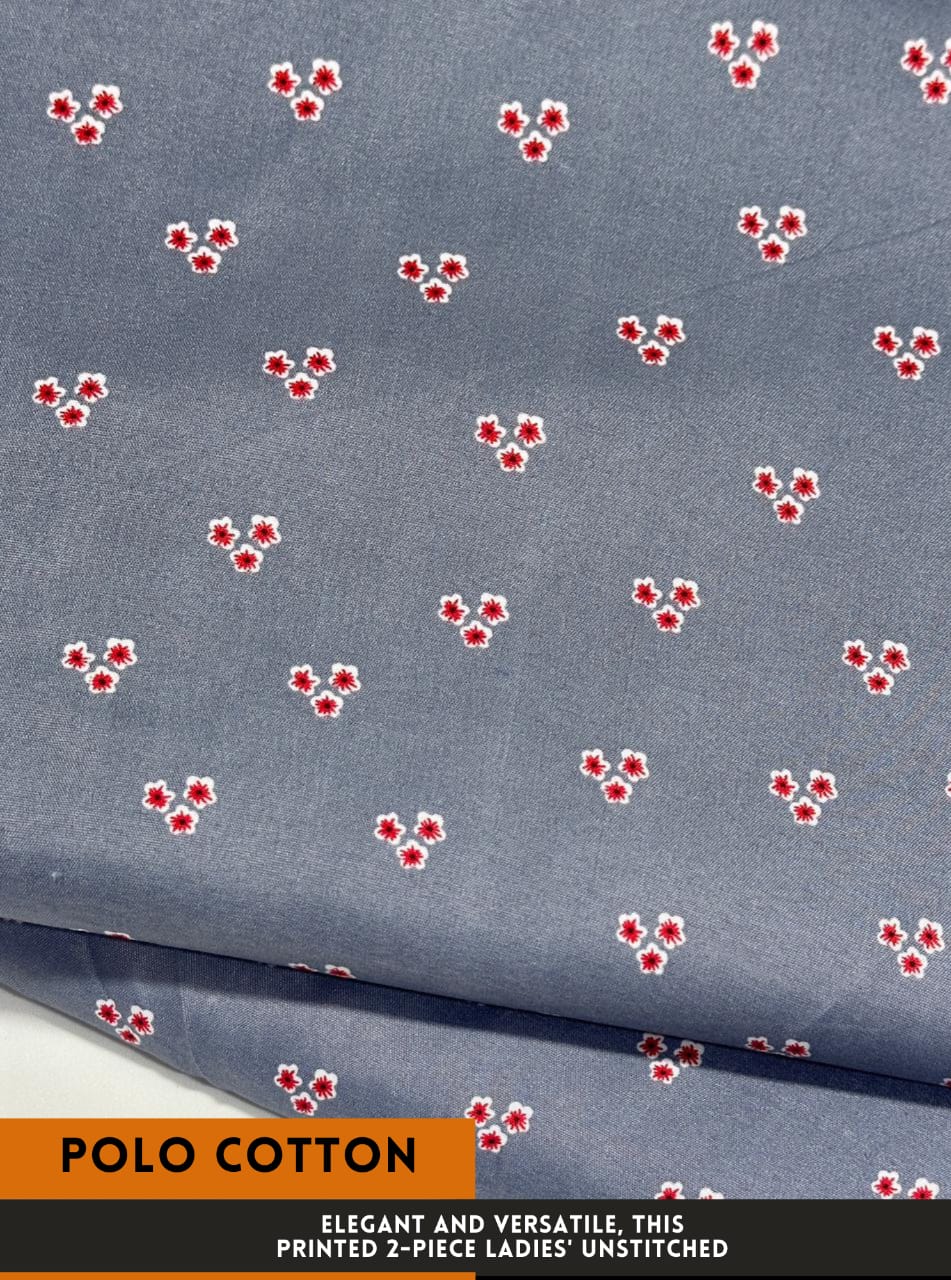 2-PC ALLOVER PRINTED MID SEASON POLO COTTON