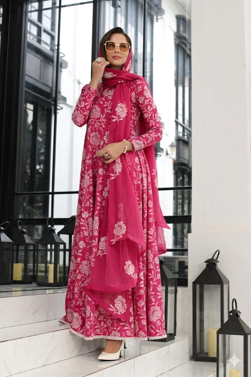 Bareeze 3PC | EMBEROIDERED LAWN | Pure Chiffon Dupatta