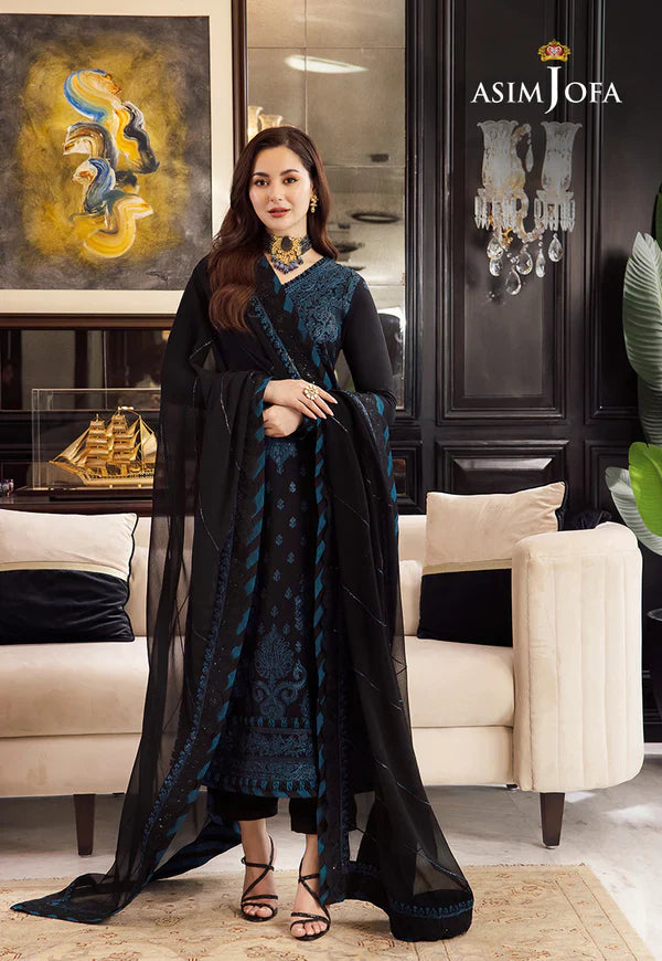 Asim Jofa Summer 3PC Lawn Embroidered Suit
