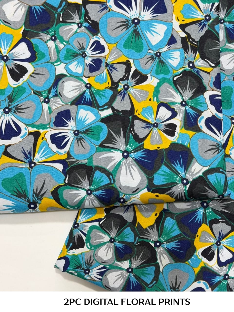 2PC Digital Floral Print