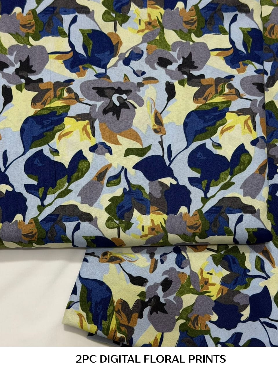 2PC Digital Floral Print
