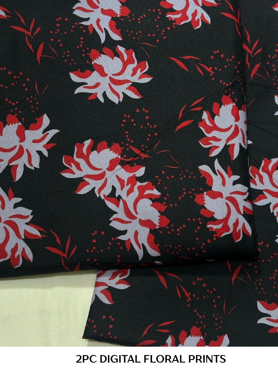 2PC Digital Floral Print