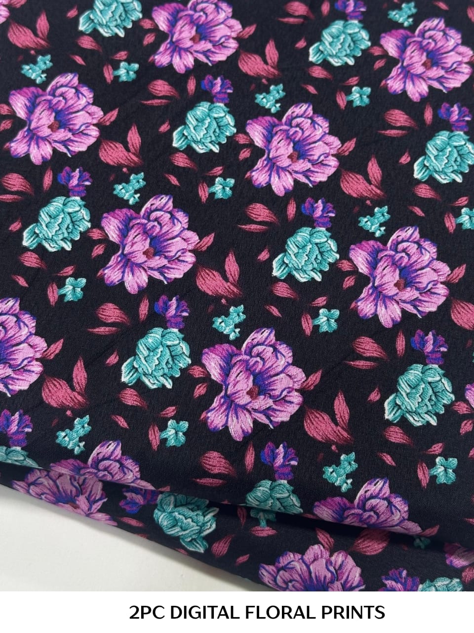 2PC Digital Floral Print