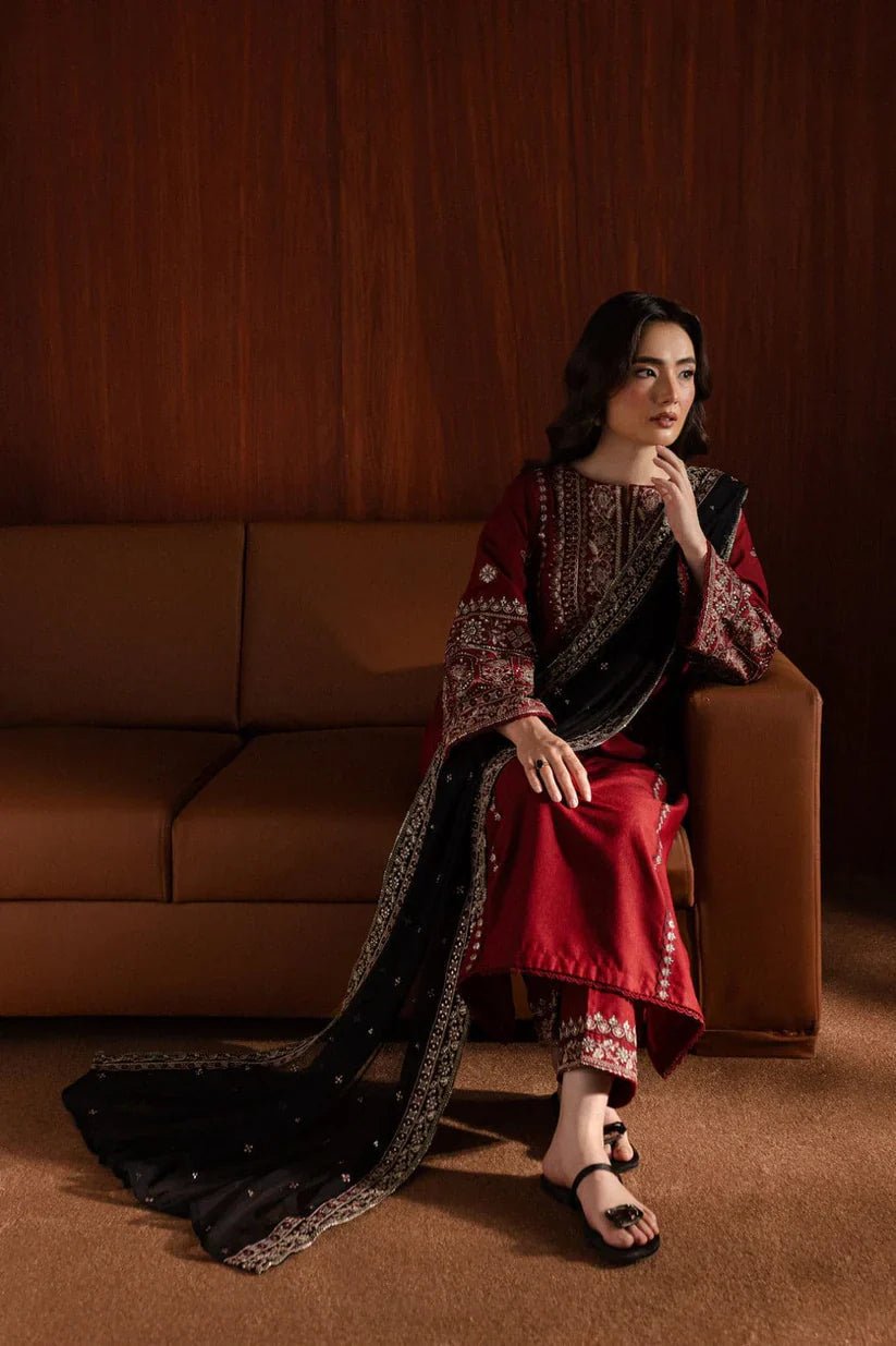 BATIK-3PC DHANAK EMBROIDERED UNSTITCHED