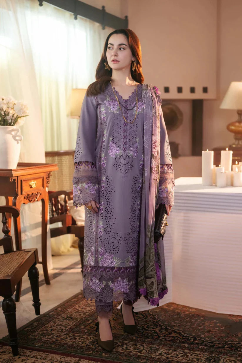 Jade Unstitched Luxury Dhanak Chikenkari Heavy Embroidered 3PC Suit