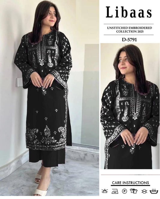 Dhanak 2pc Unstitched Embroidered