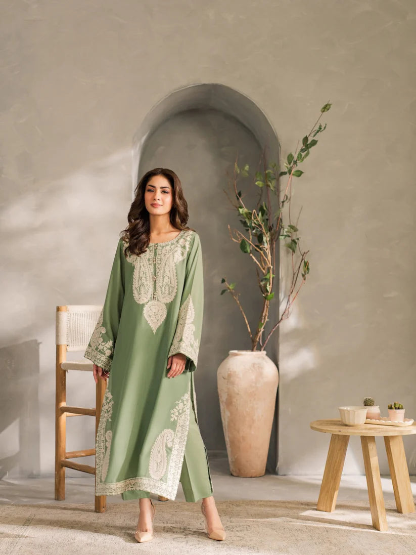 Unstitch 3Pc | Luxury Lawn | Summer Season | Mint Green