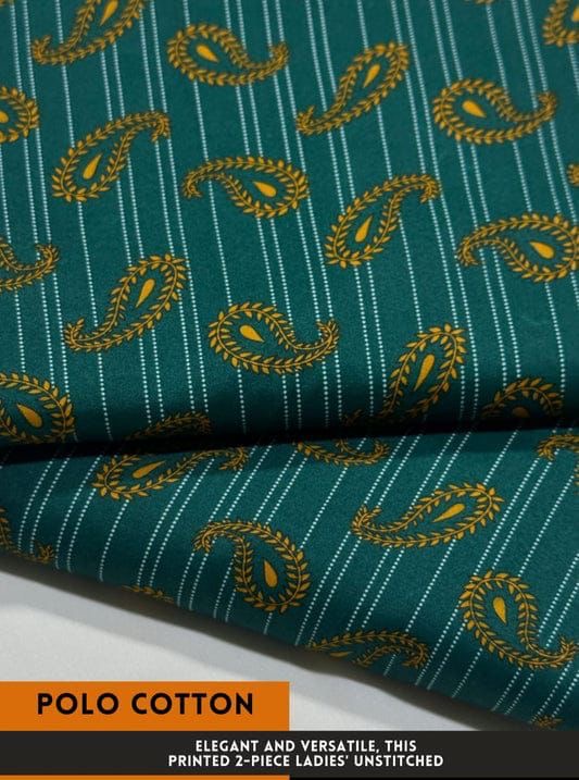 2-PC ALLOVER PRINTED MID SEASON POLO COTTON