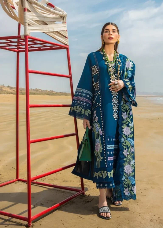 Crimson Full Luxury Lawn Dress With Embroidery Dupata