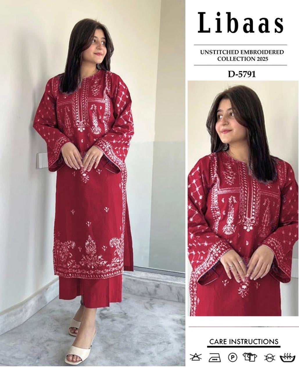 Dhanak 2pc Unstitched Embroidered