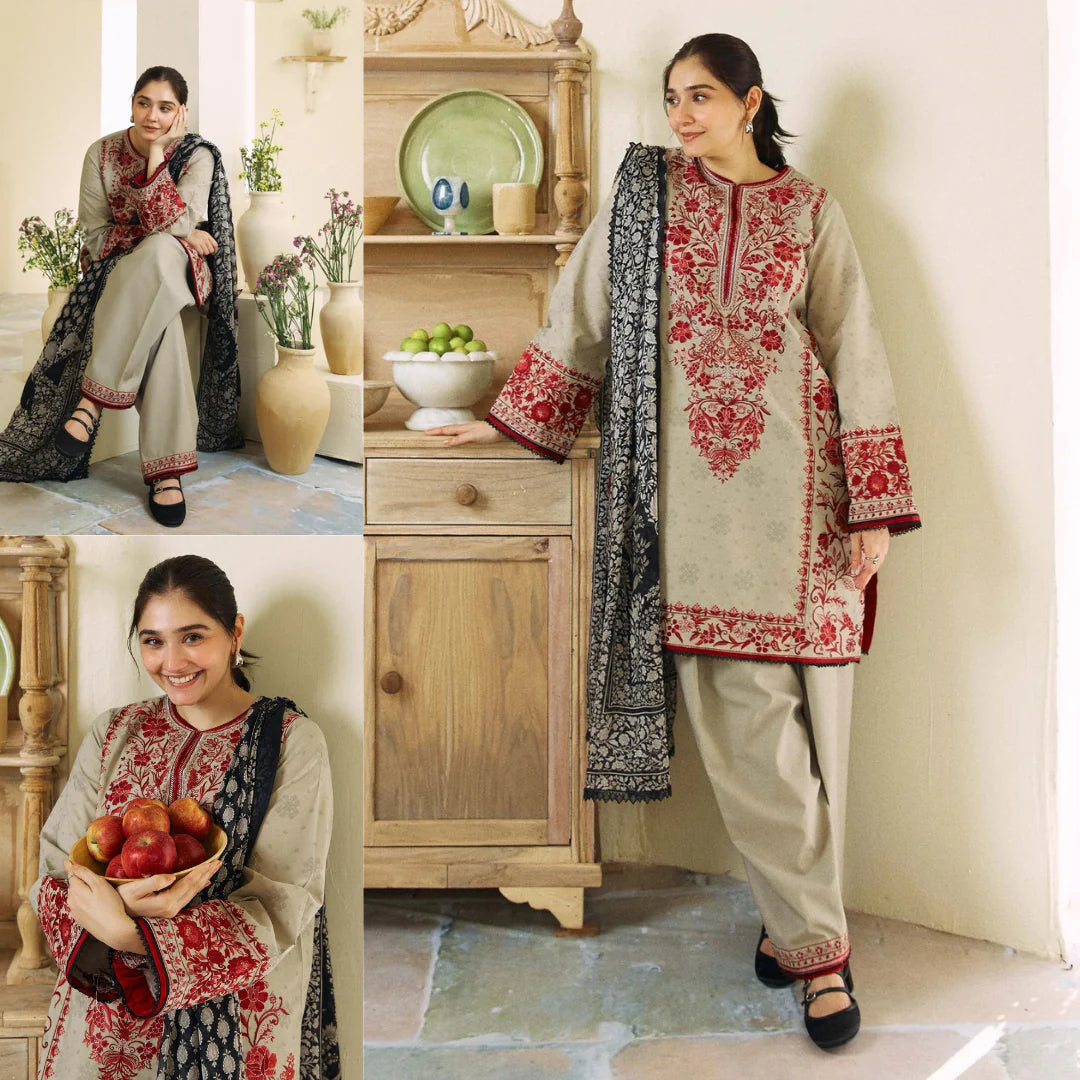 Zara ShahJahan Lawn Dress With Printed Dupata SS-900