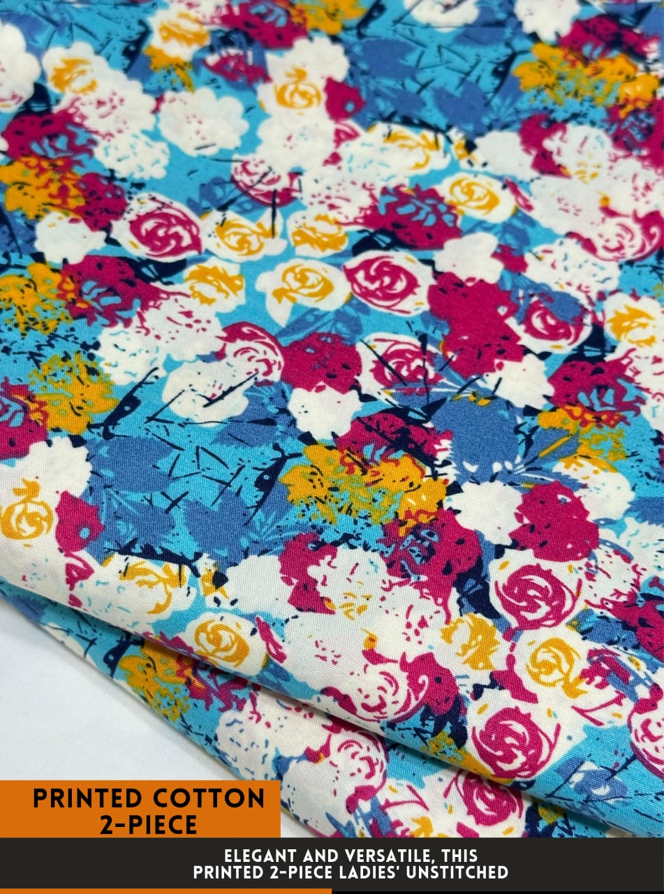 2-PC ALL OVER PRINTED POLO COTTON ( SUMMER )