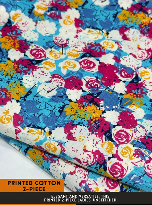 2-PC ALL OVER PRINTED POLO COTTON ( SUMMER )