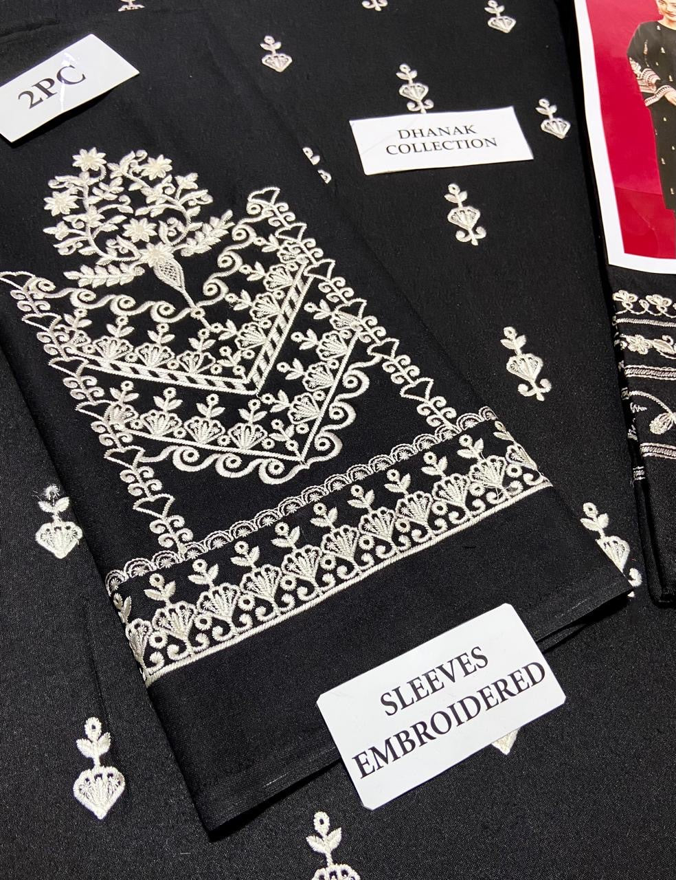 Dhanak 2pc Unstitched Embroidered