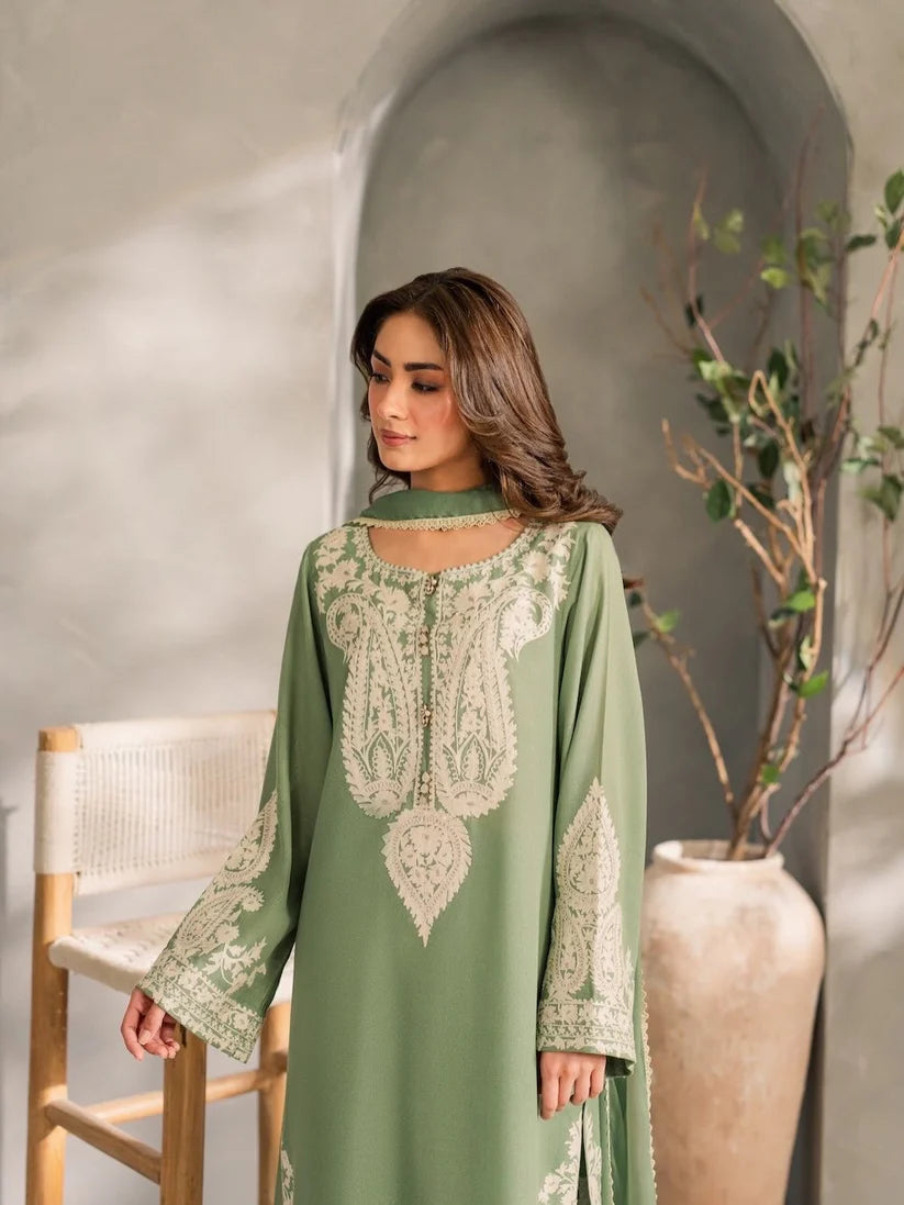 Unstitch 3Pc | Luxury Lawn | Summer Season | Mint Green