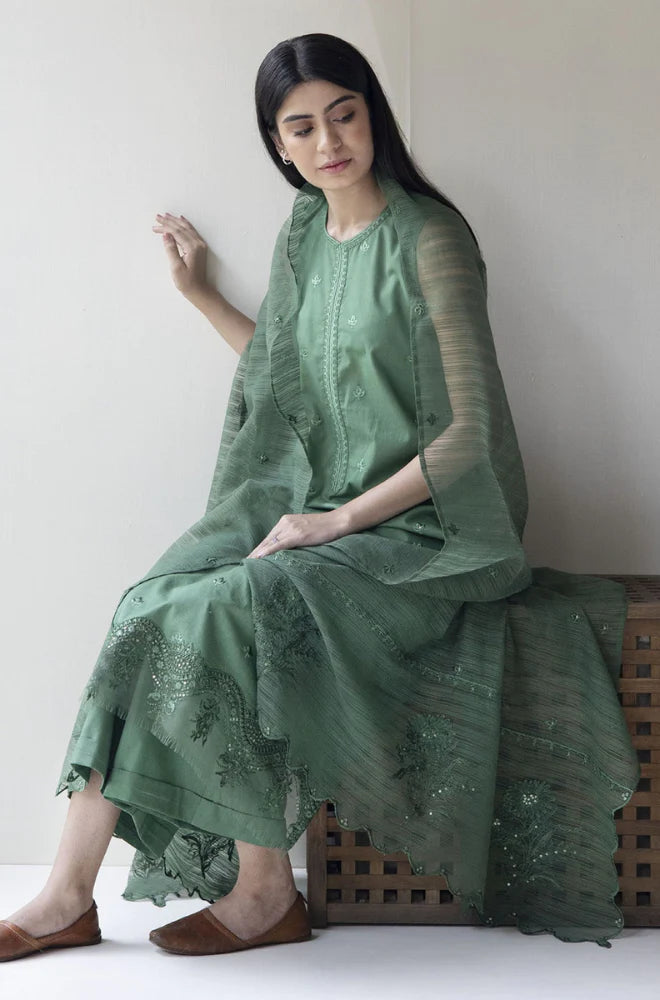 Dyot - 3PC Lawn Heavy Embroidered Shirt Unstitched