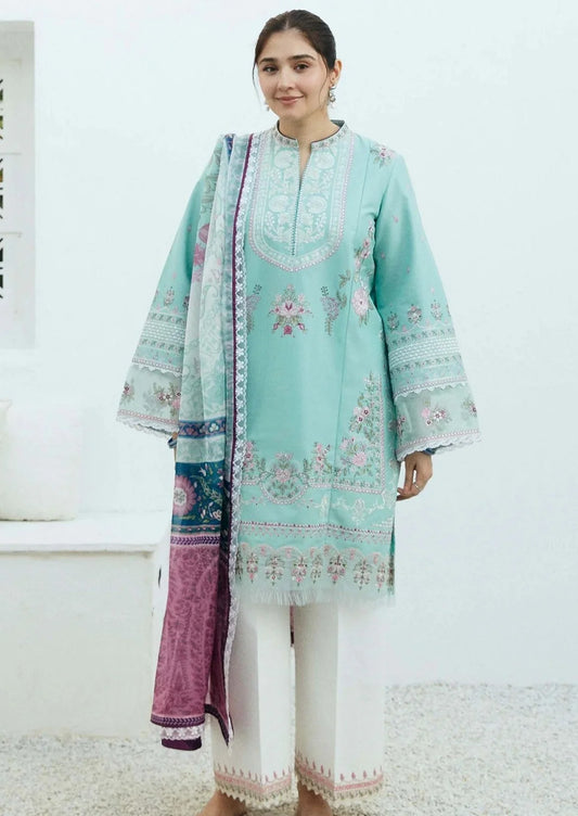 Zara ShahJahan Lawn Dress With Printed Dupata SS-901