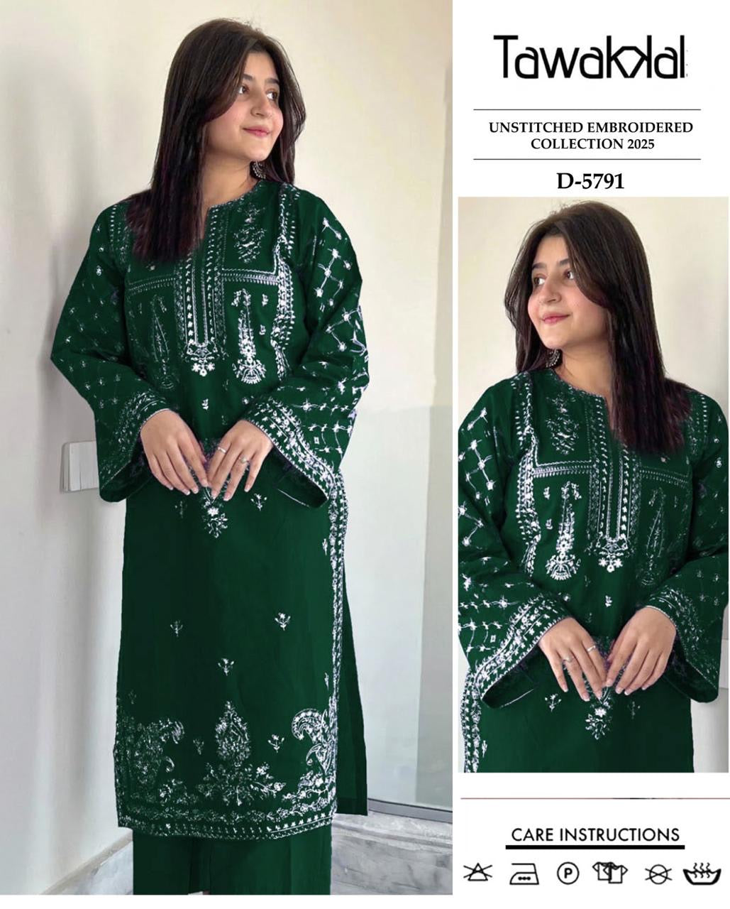 Dhanak 2pc Unstitched Embroidered