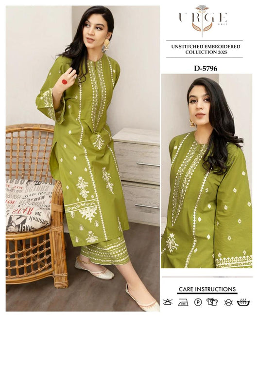 Dhanak 2pc Unstitched Embroidered