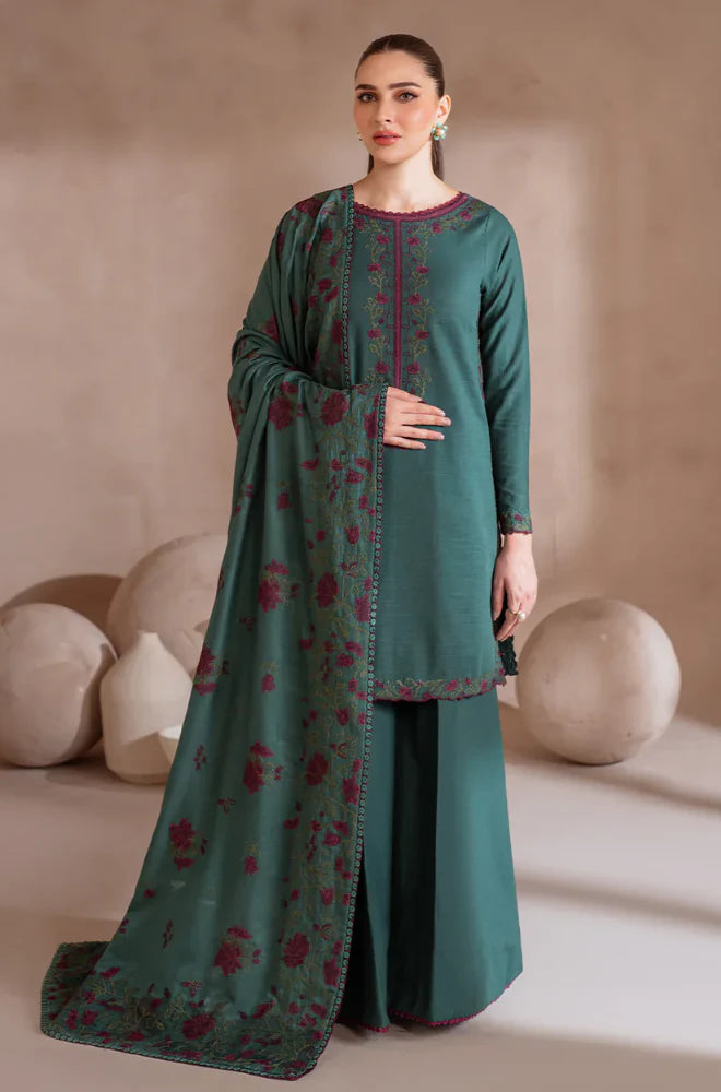 IZNIK - Winter 3PC Dhanak Embroidered Suit