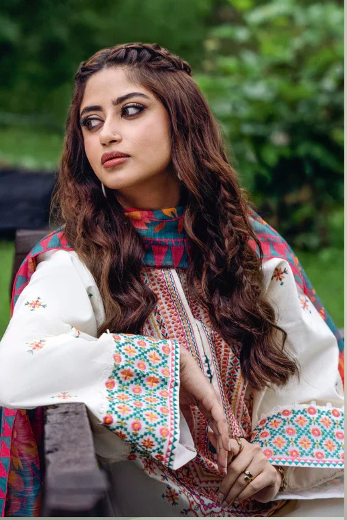 3PC Unstitched Luxury Dhanak Heavy Embroidered Suit