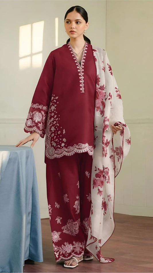 Zara Shah Jahaan Winter Dhanak 3-Piece — K 708