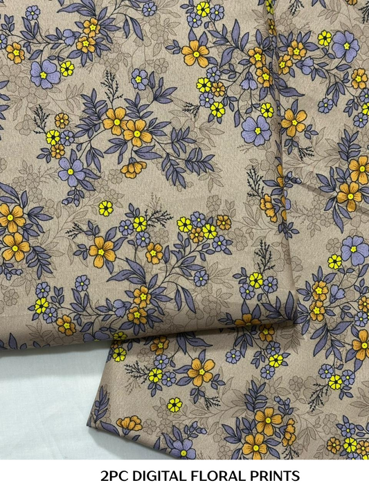 2PC Digital Floral Print
