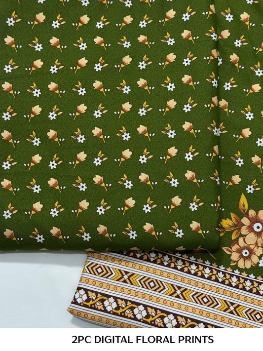 2PC Digital Floral Print