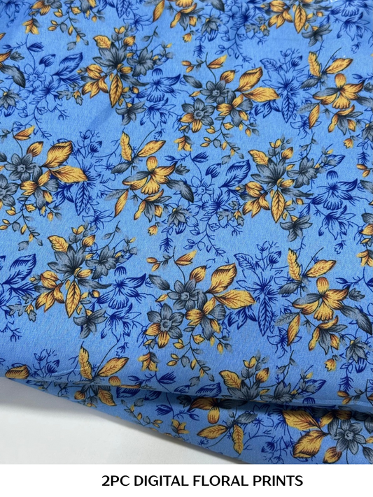 2PC Digital Floral Print