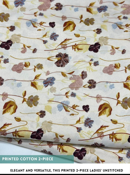 2PC Digital Floral Print