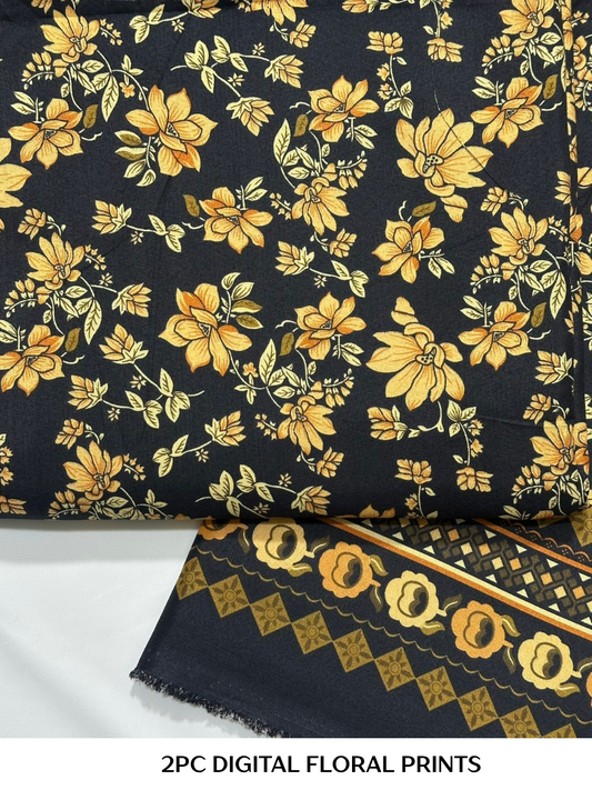 2PC Digital Floral Print