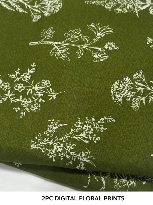 2PC Digital Floral Print